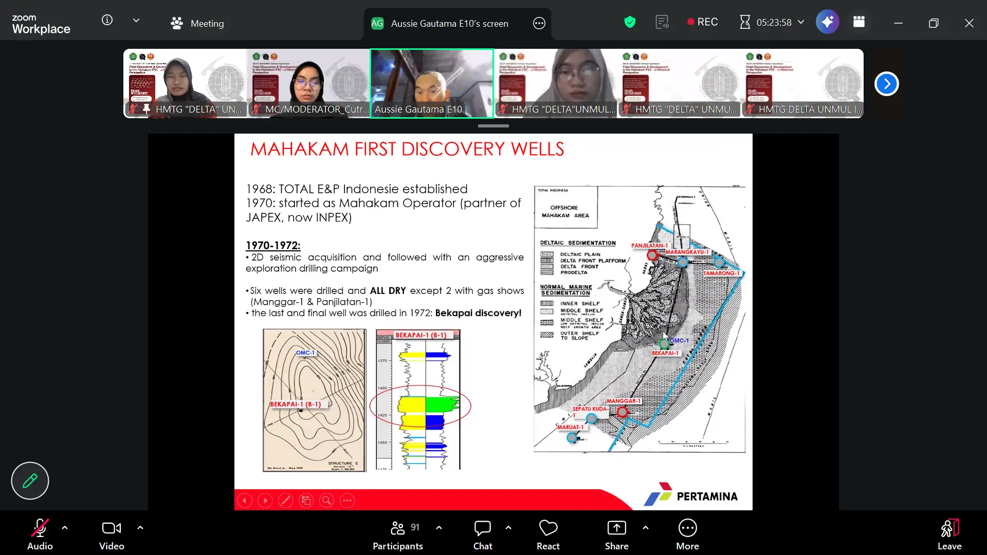 Dokumentasi Webinar  "Field Discoveries & Development In The Mahakam Psc - A Historical Perspective" - Foto 5